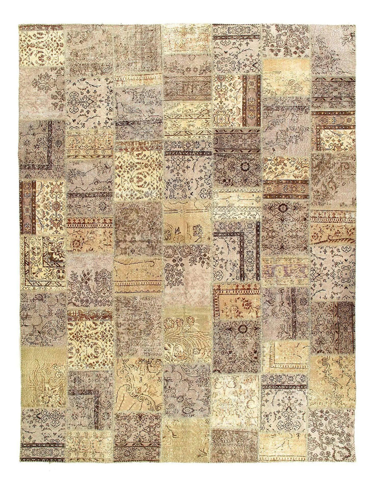 Alfombra Canvello Beige vintage patchwork - 9' X 12'