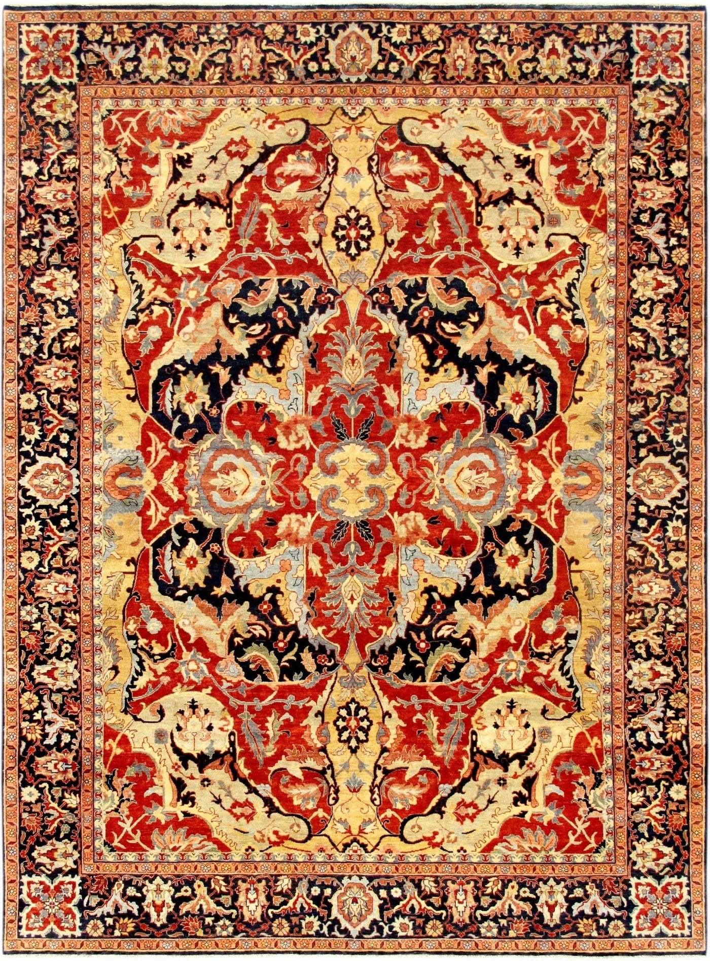 Canvello Bidjar Collection Hand - Knotted Lamb's Wool Area Rug - 8'3" X 9'10" - Canvello