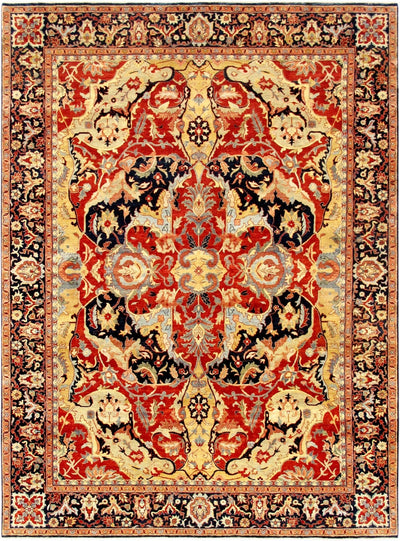 Canvello Bidjar Collection Hand - Knotted Lamb's Wool Area Rug - 8'3" X 9'10" - Canvello