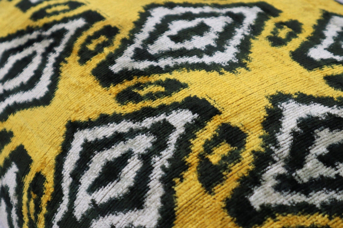 Canvello Black And Yellow Throw Pillows For Couch with Down Insert - 16x24 in - Canvello