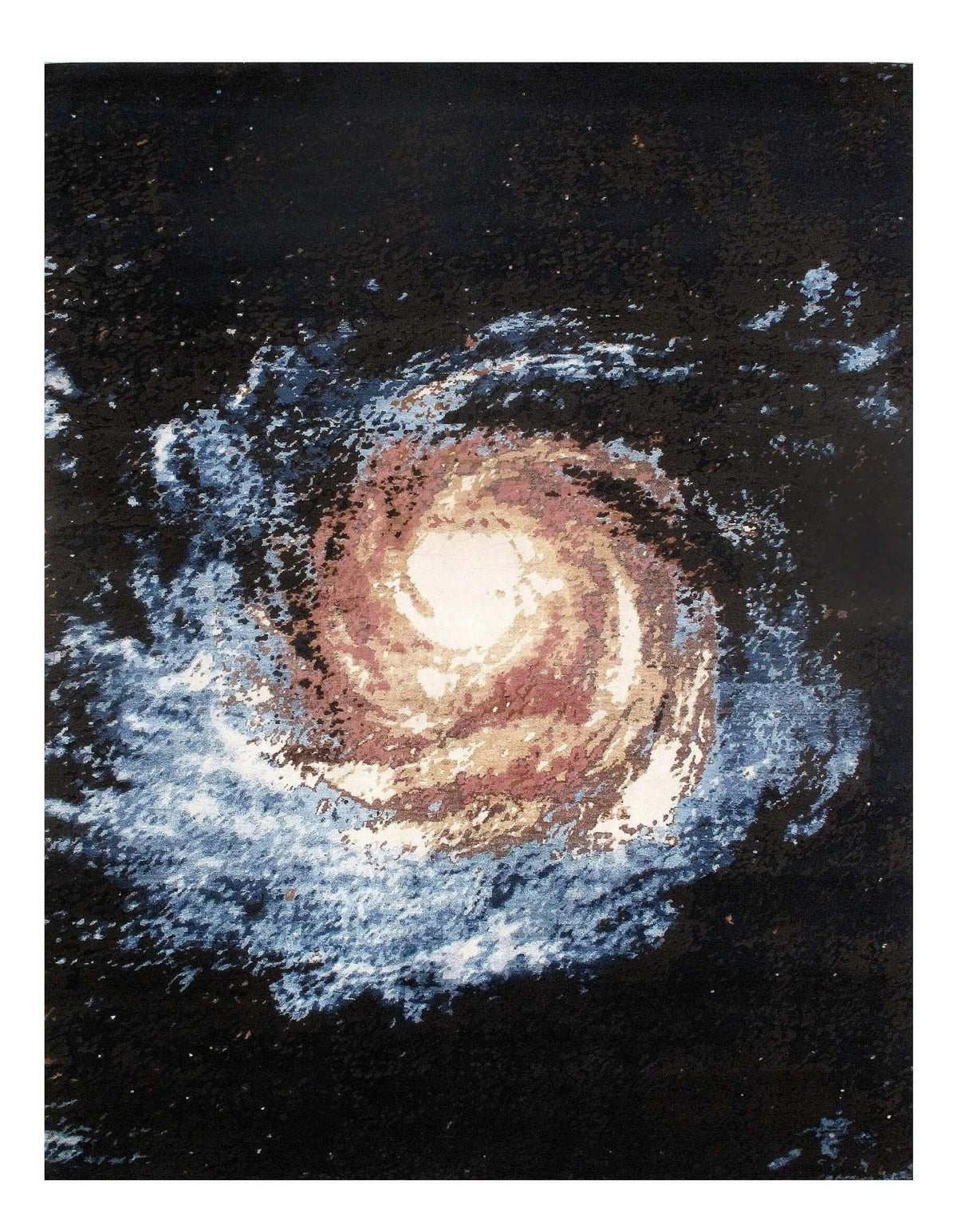 Canvello Black Galaxy Design Rug 8' x 10'
