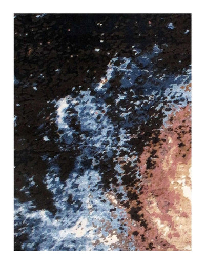 Canvello Black Galaxy Design Rug 8' x 10' - Canvello