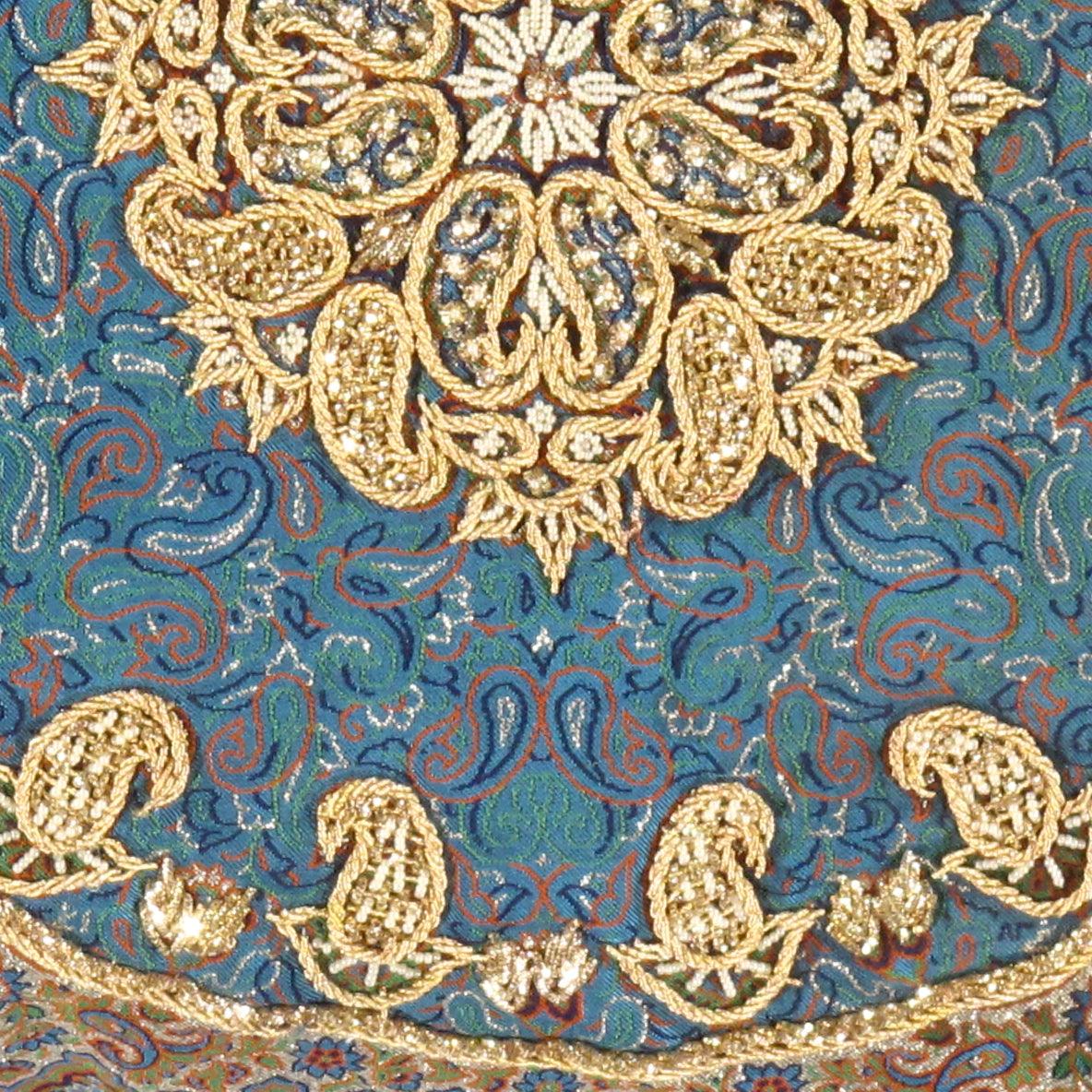 Canvello Blue Diamond Silkroad Silk Termeh - 20'' - Canvello