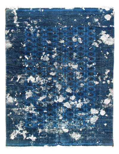 Canvello Blue Over Dyed hand Knotted rug - 8' X 10' - Canvello