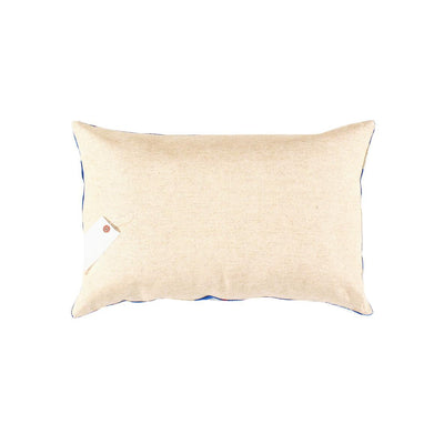 Blue Silk Velvet Ikat Pillow | Blue Velvet Ikat Pillow | Canvello