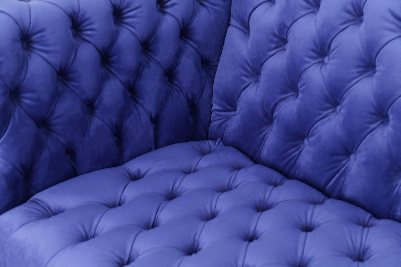 Canvello Blue Velvet Tufted Sofa - Canvello