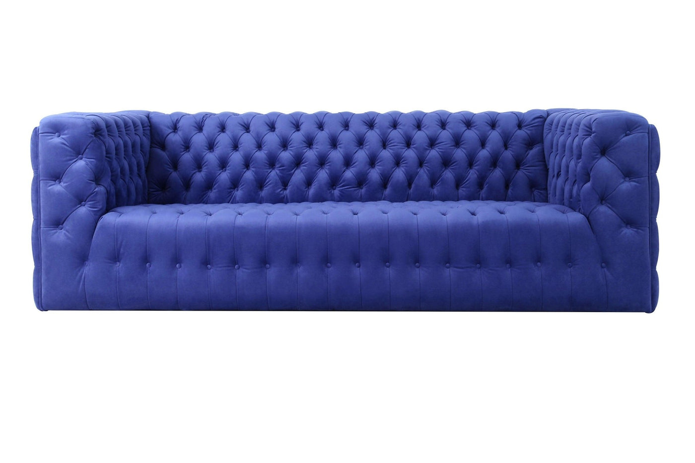 Canvello Blue Velvet Tufted Sofa - Canvello