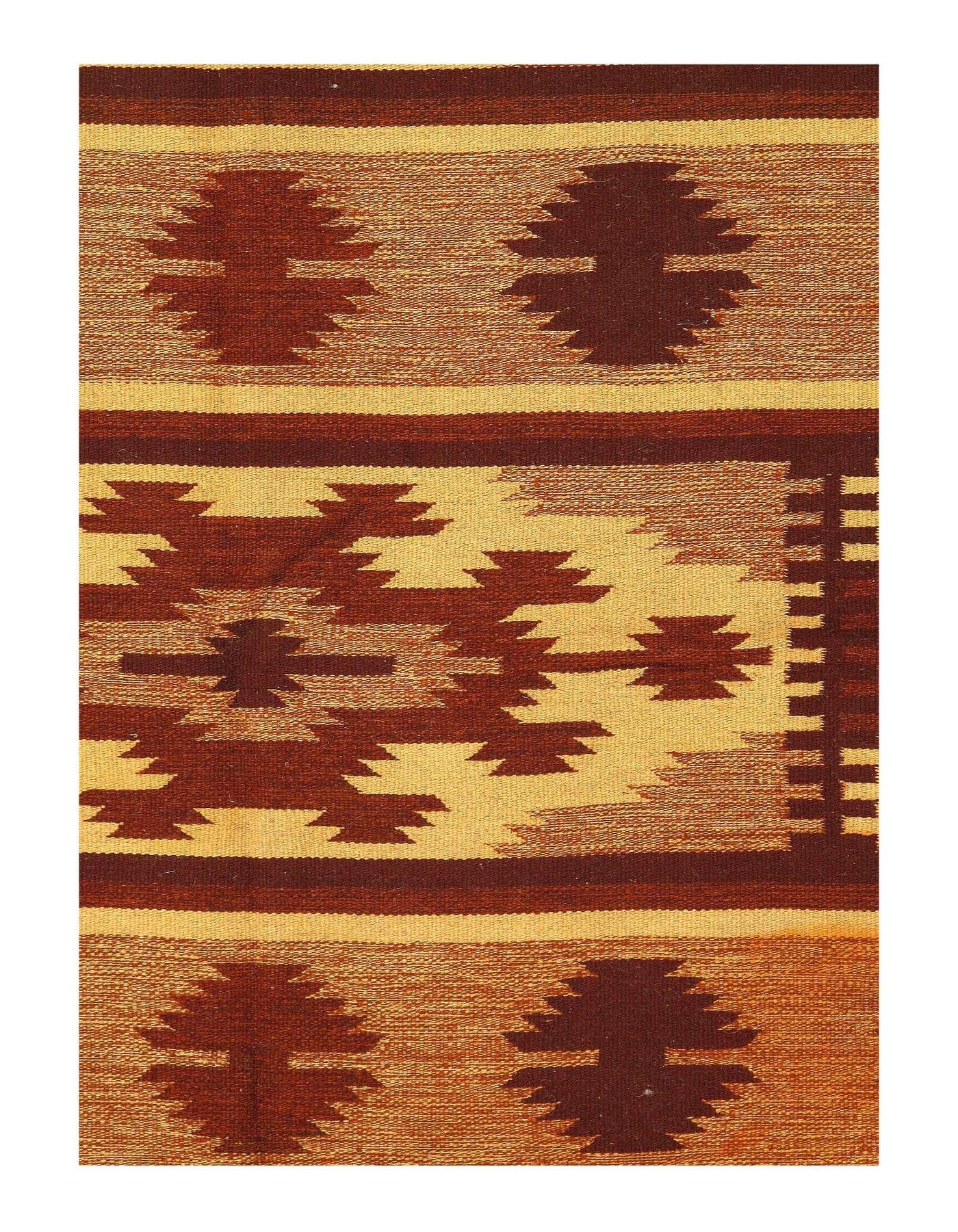 Canvello Brown Fine Hand Knotted NW Rug - 4'8'' X 6'5''