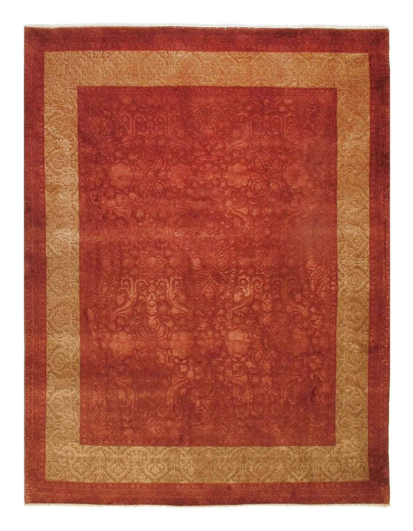 Canvello Brown Fine Tabriz Rug - 8' X 10' - Canvello