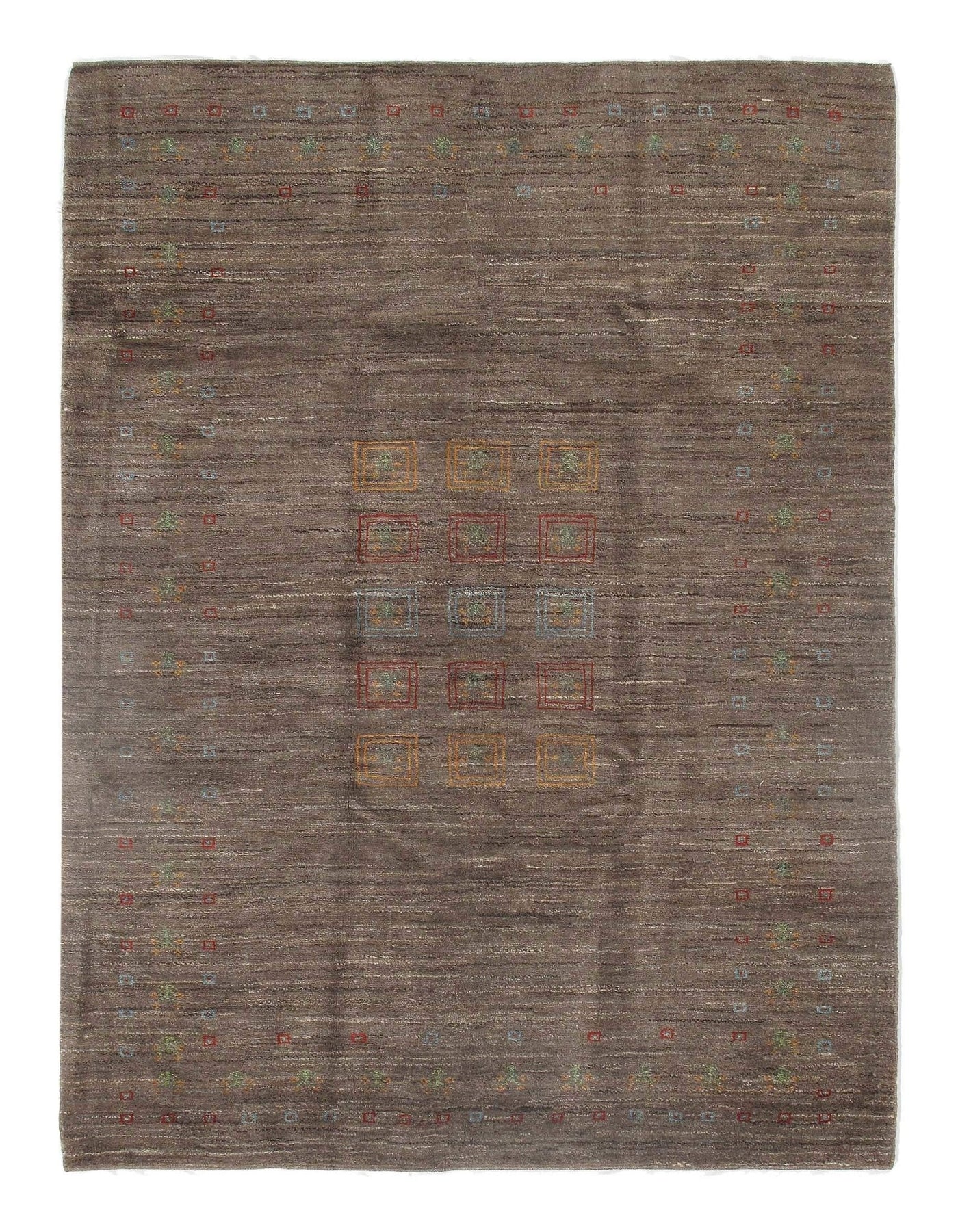 Canvello Brown Silkroad Gabbeh Rug - 6' x 8' - Canvello