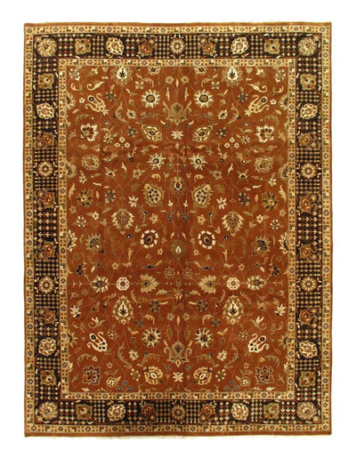 Canvello Brown Silkroad Tabriz Design Rug - 9' X 12' - Canvello