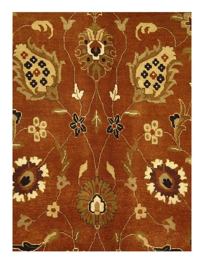 Canvello Brown Silkroad Tabriz Design Rug - 9' X 12' - Canvello