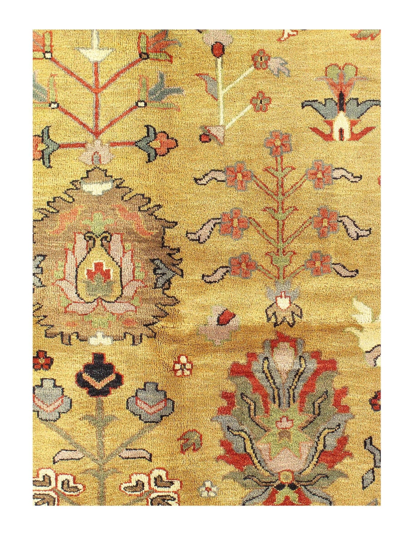Camel Color Fine Hand Knotted Sultananad Rug 9'11'' X 13'5''