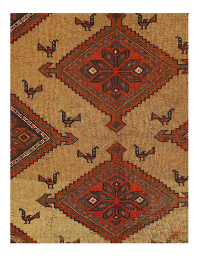 Canvello Camel Color Silkroad Antique Malayer - 4'6'' X 6'9'' - Canvello