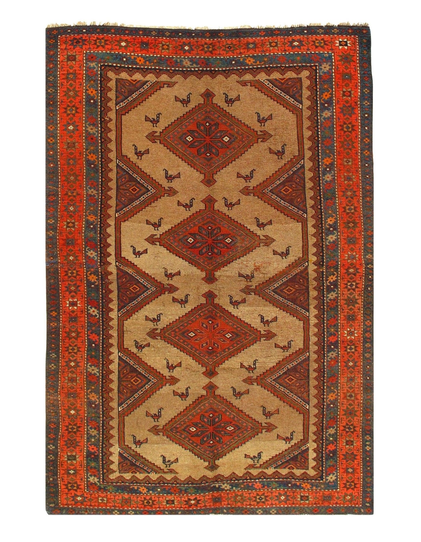 Canvello Camel Color Silkroad Antique Malayer - 4'6'' X 6'9'' - Canvello