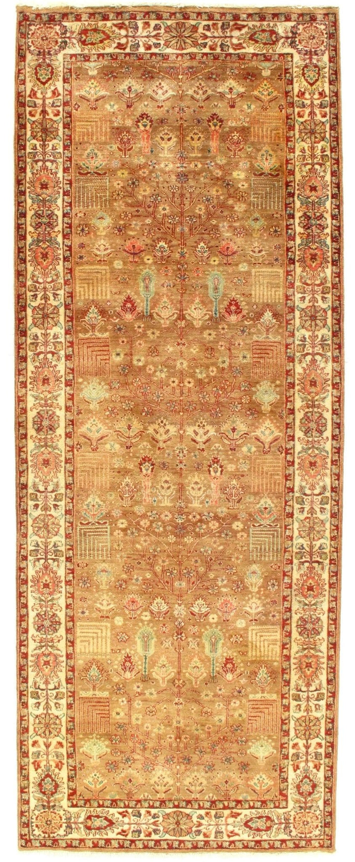 Canvello Camel Indian Agra runner 4' X 10'6"
