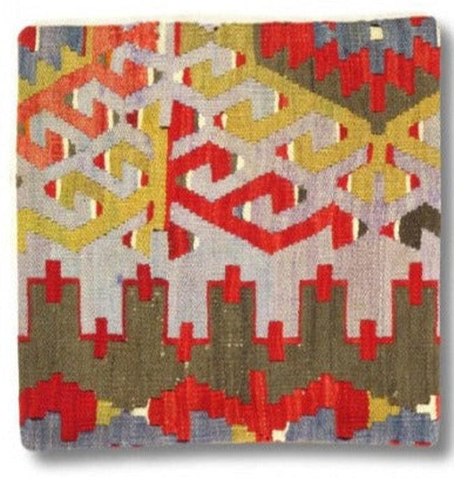 Canvello Canvello Vintage Turkish Hand Knotted Throw Pillow - 16"x16" - Canvello