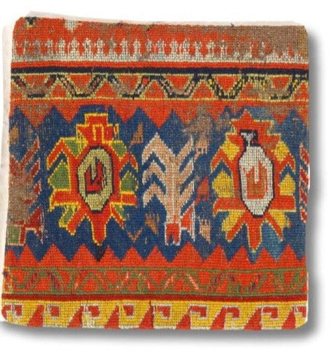 Canvello Canvello Vintage Turkish Hand Knotted Throw Pillow - 16"x16" - Canvello