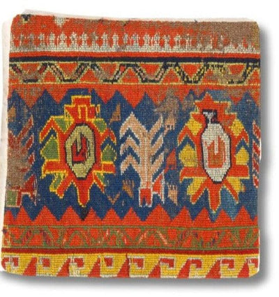 Canvello Canvello Vintage Turkish Hand Knotted Throw Pillow - 16"x16" - Canvello