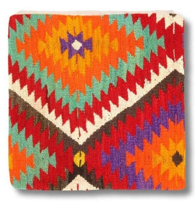 Canvello Canvello Vintage Turkish Hand Knotted Throw Pillow - 16"x16" - Canvello