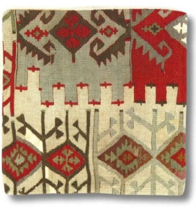 Canvello Canvello Vintage Turkish Hand Knotted Throw Pillow - 16"x16" - Canvello