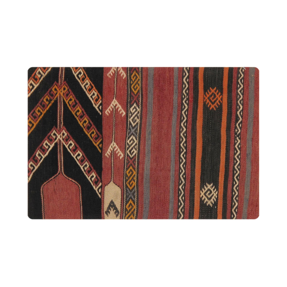Canvello Vintage Turkish Kilim Multi Color Accent Pillow Cover - 16" x 24"
