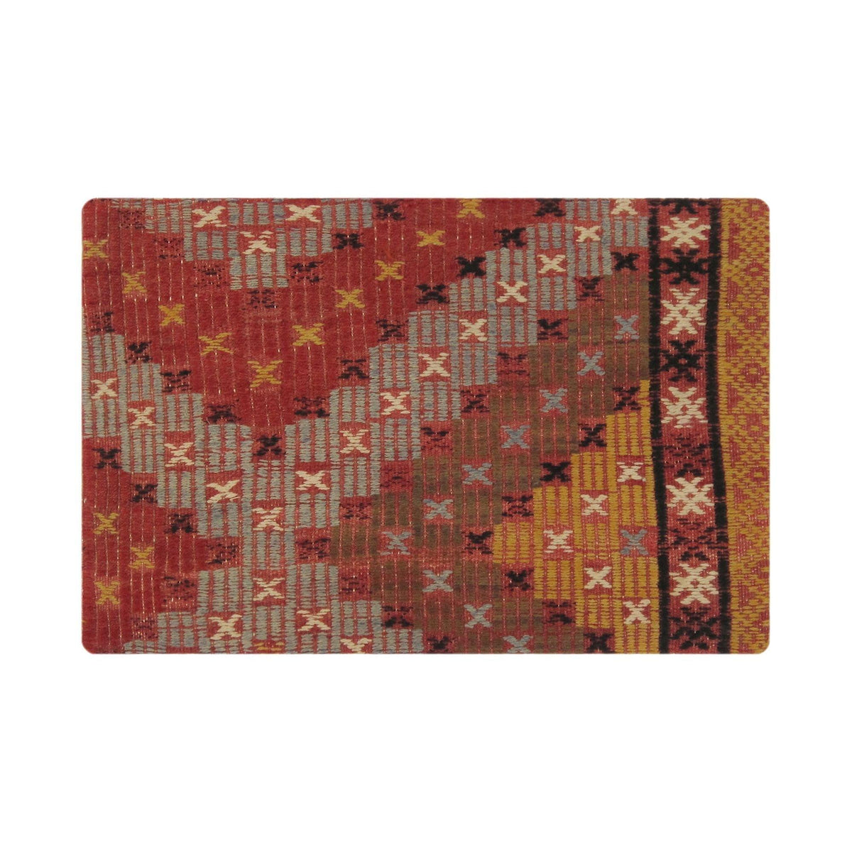 Canvello Vintage Turkish Kilim Multi Color Accent Pillow Cover - 16" x 24"
