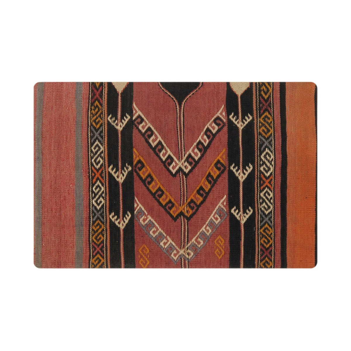 Canvello Vintage Turkish Kilim Multi Color Accent Pillow Cover - 16" x 24"