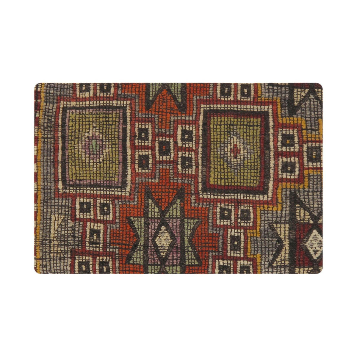Canvello Vintage Turkish Kilim Multi Color Accent Pillow Cover - 16" x 24"