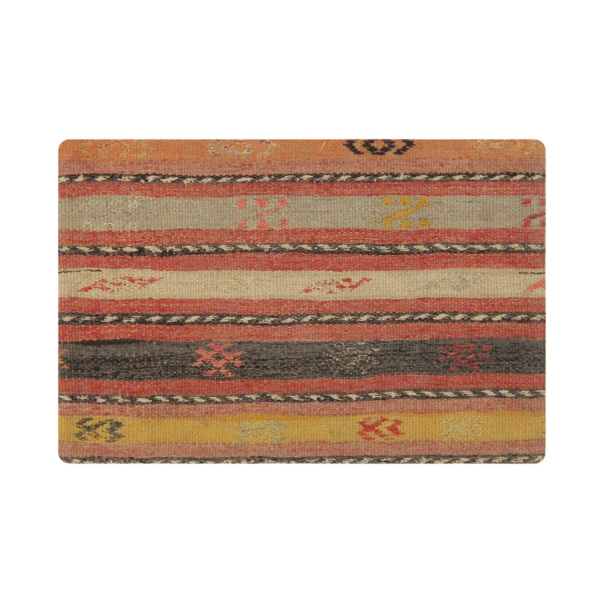 Canvello Vintage Turkish Kilim Multi Color Accent Pillow Cover - 16" x 24"