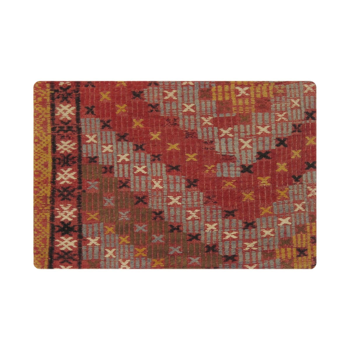 Canvello Vintage Turkish Kilim Multi Color Accent Pillow Cover - 16" x 24"