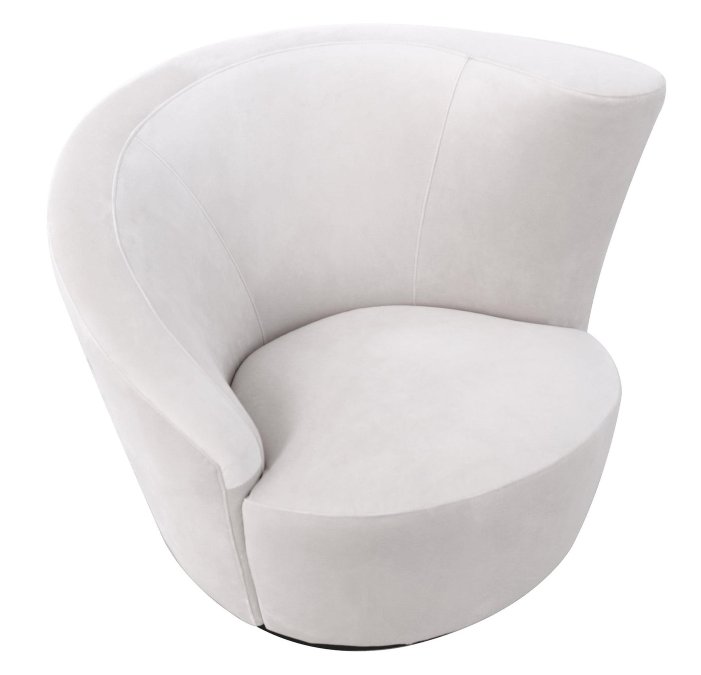 Canvello Canvello White Collection Crescent Chair - Canvello