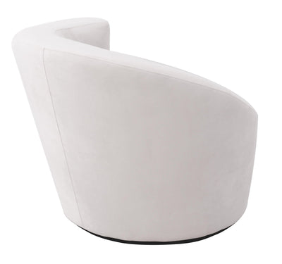 Canvello Canvello White Collection Crescent Chair - Canvello