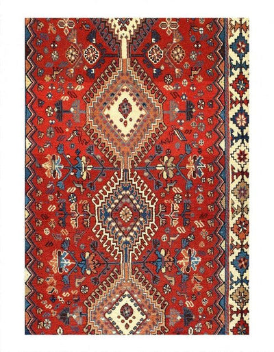 Canvello Yalameh Hand-Knotted Wool Runner Rugs - 2'11" x 9'4"