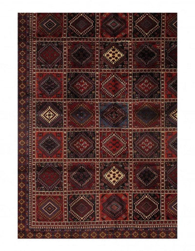 Canvello Yalameh Oriental Rug In Living Room - 6'7'' X 8'2''