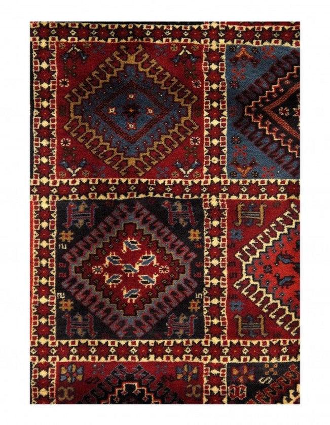 Canvello Canvello Yalameh Oriental Rug In Living Room - 6'7'' X 8'2'' - Canvello