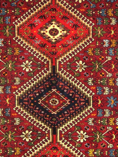 Canvello Canvello Yalameh Red Silkroad Rug Living Room - 5'1'' X 7'11'' - Canvello