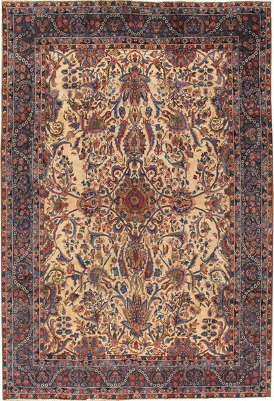 Canvello Canvello Yazd Silkroad Black And Ivory Area Rug - 11'7" X 17'1" - Canvello