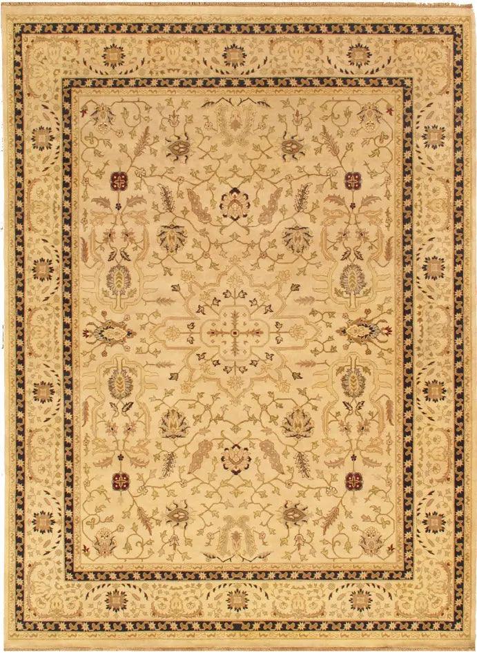 Canvello Ziegler Sultanabad Hand-Knotted Lamb's Wool Area Rug-10'2" X 14'2"