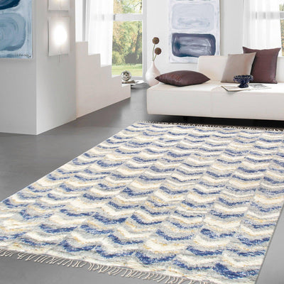 Canvello Casablanca Moroccan Collection Hand - Knotted Wool Area Rug - 5' X 7'10" - Canvello