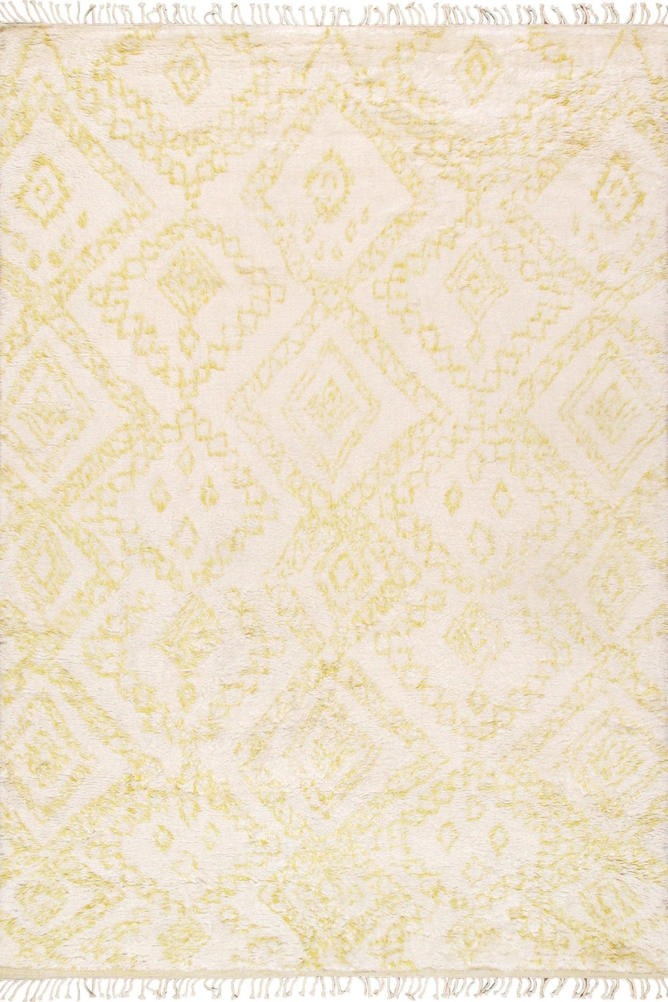 Canvello Casablanca Moroccan Collection Hand - Knotted Wool Area Rug - 5' X 7'11" - Canvello