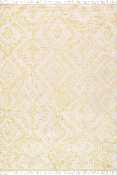 Canvello Casablanca Moroccan Collection Hand - Knotted Wool Area Rug - 5' X 7'11" - Canvello