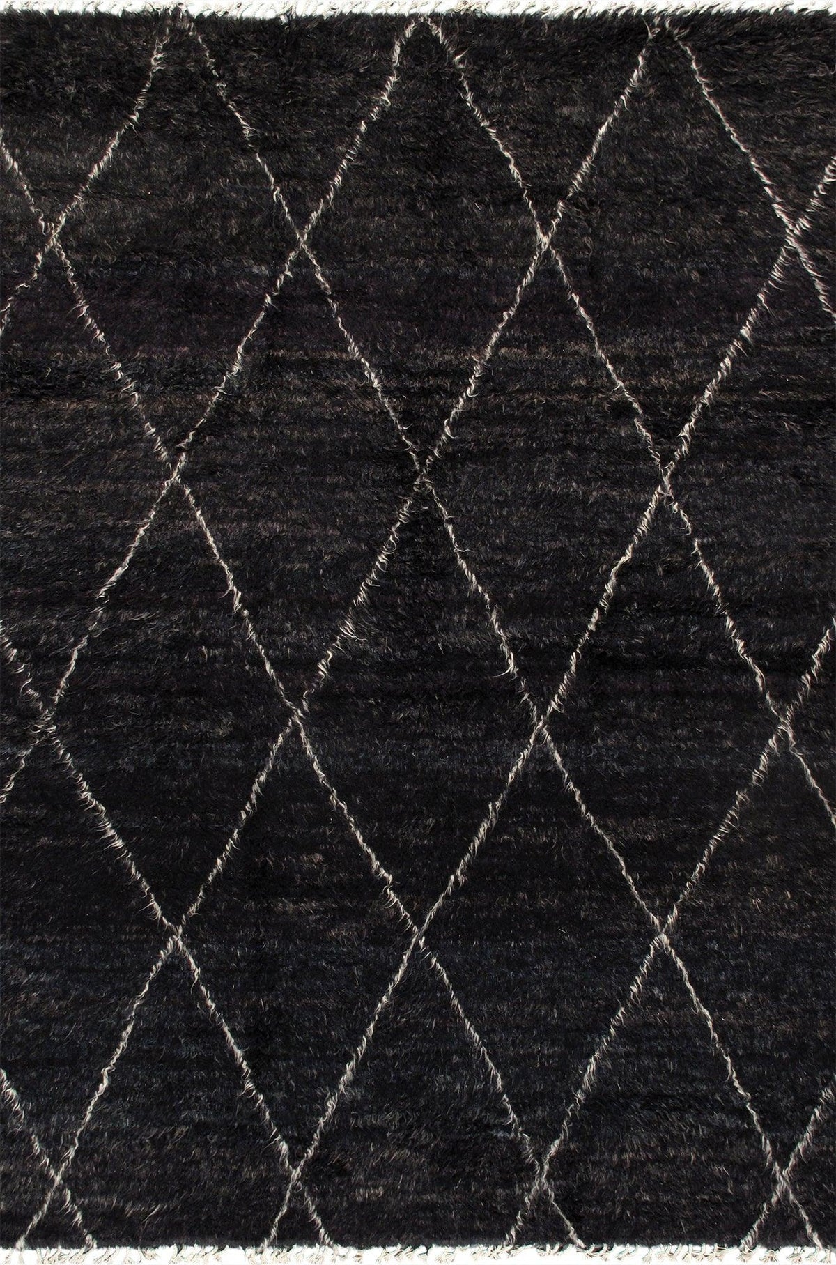 Canvello Casablanca Moroccan Collection Hand-Knotted Wool Area Rug- 8'10" X 11'1"