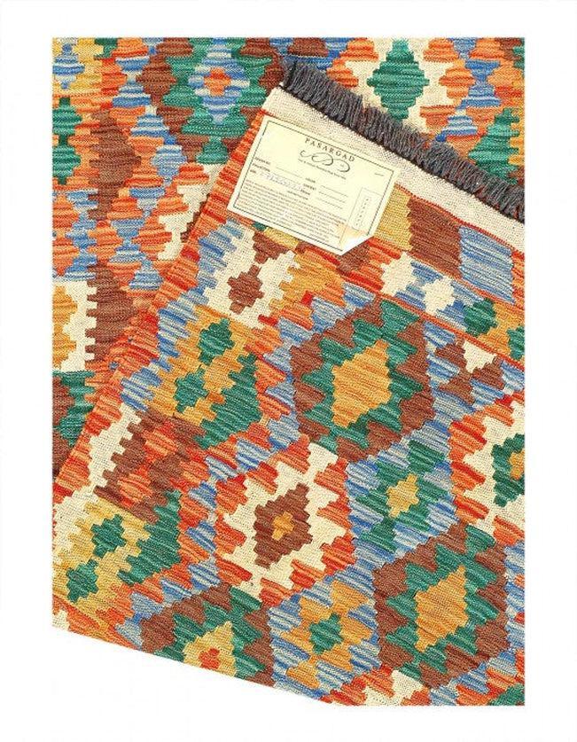 Canvello Caucasian Tribal Style Flat Weave kilim runner - 2'7'' X 9'5'' - Canvello