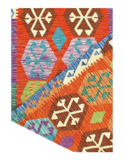 Canvello Caucasian Tribal Style Flat Weave kilim runner 2'7'' X 9'5'' - Canvello