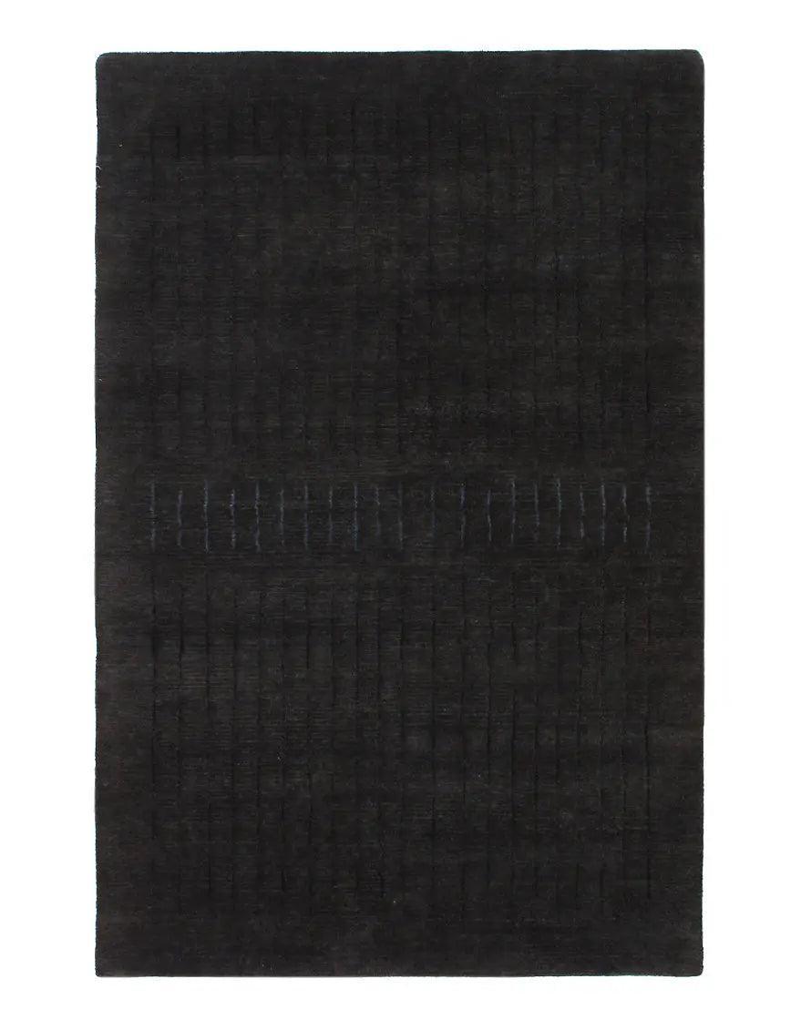 Canvello Charcoal Fine Indian Modern rug 4' X 6' - Canvello