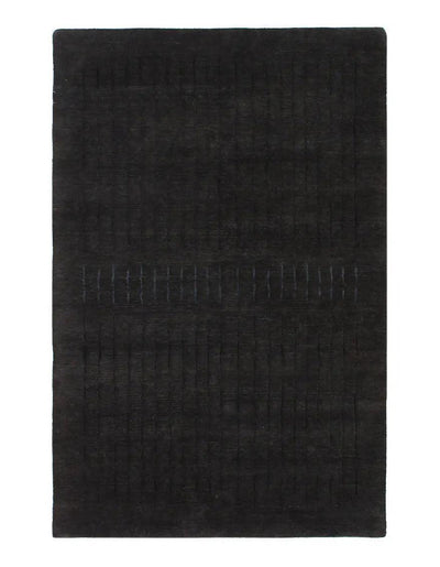 Charcoal Fine Indian Modern rug 4' X 6'