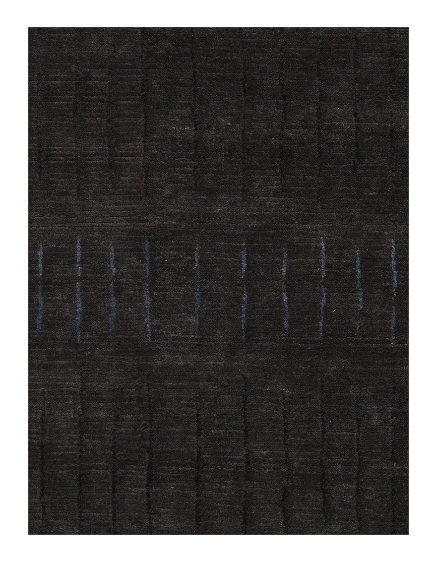 Charcoal Fine Indian Modern rug 4' X 6'
