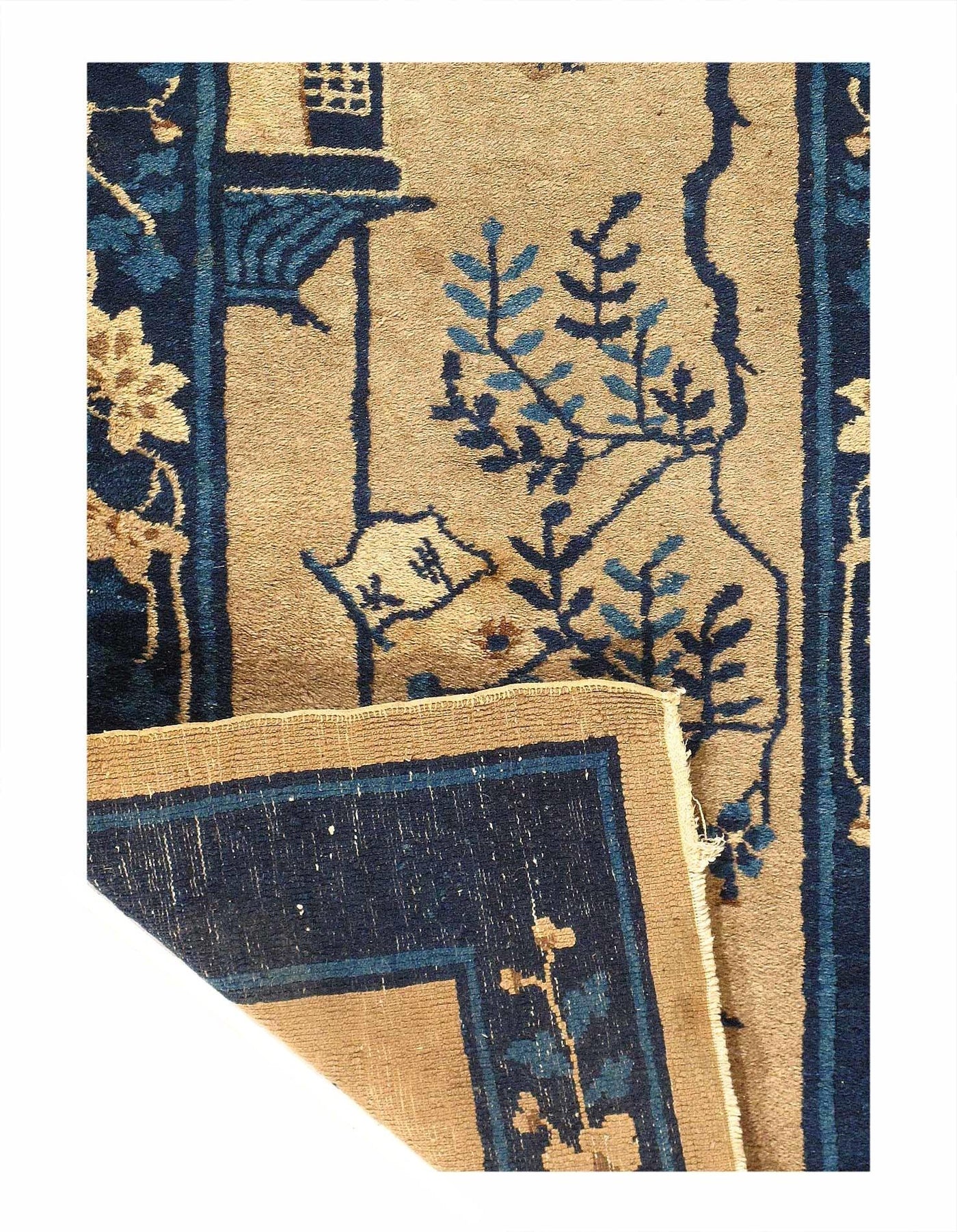 Canvello Chinese Antique Art Deco Rug - 2'2'' X 3'11'' - Canvello