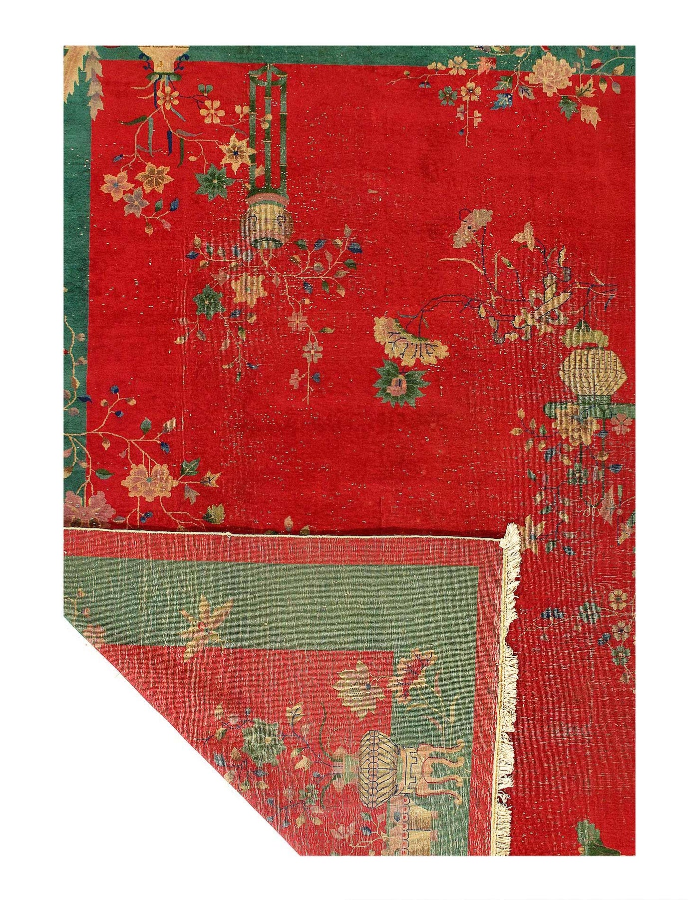 Canvello Chinese Antique Art Deco Rug - 9' X 12' - Canvello